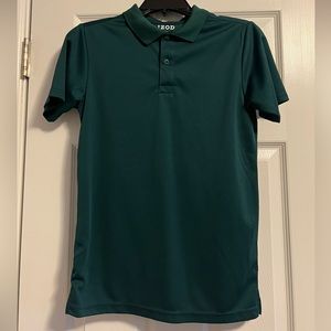 Green Kids Large 14/16 Izod Polo Shirt EUC